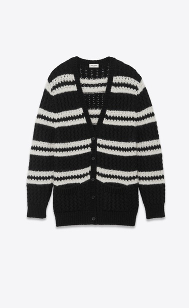 openwork alpaca cardigan